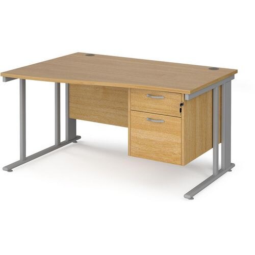 Dams International Wave Desk MCM14WLP2SO 1,400 x 725 x 800 - 990 mm