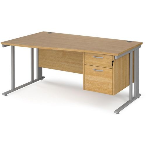 Dams International Wave Desk MCM16WLP2SO 1,600 x 725 x 800 - 990 mm