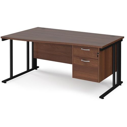 Dams International Wave Desk MCM16WLP2KW 1,600 x 725 x 800 - 990 mm