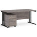 Dams International Straight Desk with 2 Drawer Pedestal SBK216GO 1,600 x 800 x 725 mm