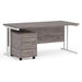 Dams International Straight Desk with 3 Drawer Pedestal SBWH316GO 1,600 x 800 x 725 mm