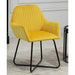 HOMCOM Accent Chair 839-128V70YL Yellow