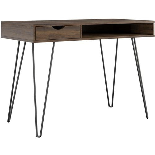 Novogratz Desks 2421222COMNUK Walnut 1,056.9 (W) x 500 (D) x 781 (H) mm