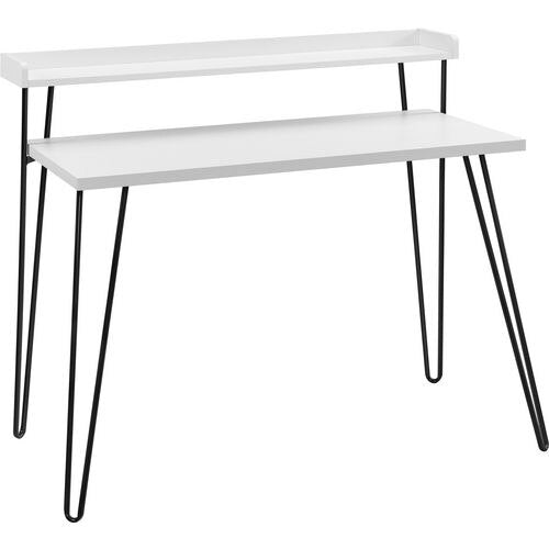 DOREL HOME Desks 9881296COMUK White 1,135.38 (W) x 604 (D) x 899.16 (H) x 899.16 - 899.16 (H) mm