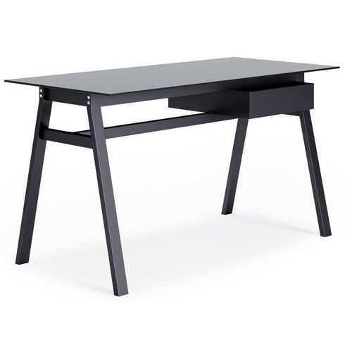 Alphason Desks AW21928BLK Black 1,400 (W) x 650 (D) x 760 (H) mm