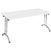 Nautilus Designs Folding Table Rectangular White Chrome 1,200 x 800 x 725 mm