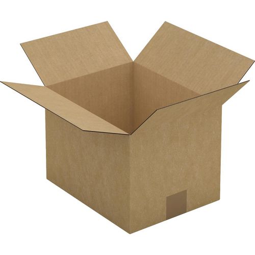 RAJA Corrugated Box Single Wall Corrugated Cardboard 220 (W) x 200 (D) x 280 (H) mm Brown Pack of 25