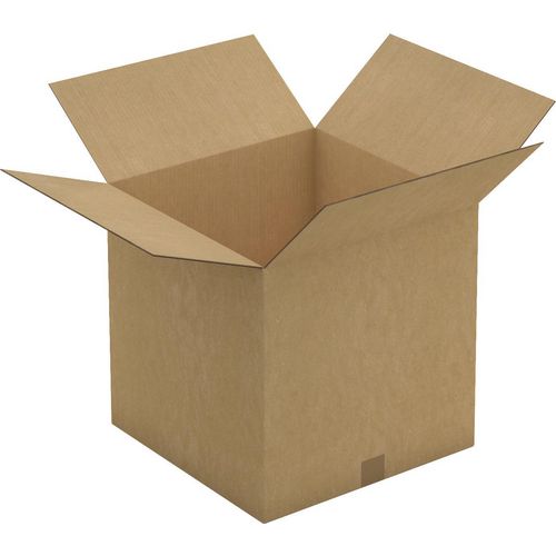 RAJA Corrugated Box Double Wall Corrugated Cardboard 457 (W) x 457 (D) x 457 (H) mm Brown Pack of 10