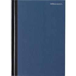 Office Depot Notebook A5 Ruled Casebound Cardboard Hardback Blue 160 Pages 80 Sheets