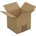 RAJA Corrugated Box Single Wall Corrugated Cardboard 127 (W) x 127 (D) x 127 (H) mm Brown Pack of 25