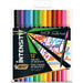 BIC Felt Pen + Fineliner Multicolour Brush tip + 0.5mm tip Pack 12