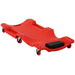 DURHAND Mechanic Vehicle Creeper w/ Wheels Under Car Repair Portable Headrest Tray Red