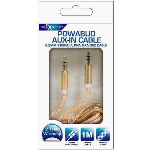 Aquarius AuxAquarius Cable Gold 2 m