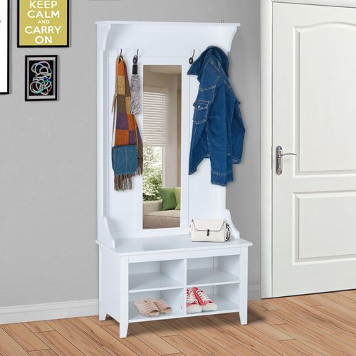 HOMCOM Storage Cabinet White 400 x 1,700 mm