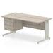 dynamic Ergonomic Desk Impulse MIRDW16FP2GRY Grey Oak 1600 mm x 800 mm x 730 mm