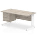 dynamic Ergonomic Desk Impulse MIRDW16FP2WGRY Grey Oak 1600 mm x 800 mm x 730 mm