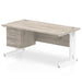 dynamic Ergonomic Desk Impulse MIRDW16FP3WGRY Grey Oak 1600 mm x 800 mm x 730 mm