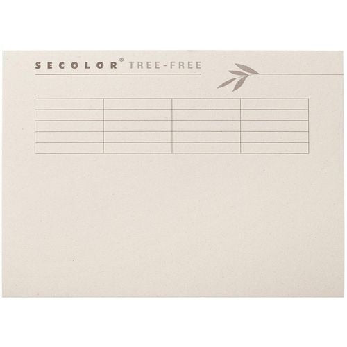 Djois Tree-Free Square Cut Folder Secolor Cream A4+ Cardboard 225 gsm 350 x 225 mm Pack of 10