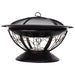 OutSunny Round Firepit Antique Finish Black