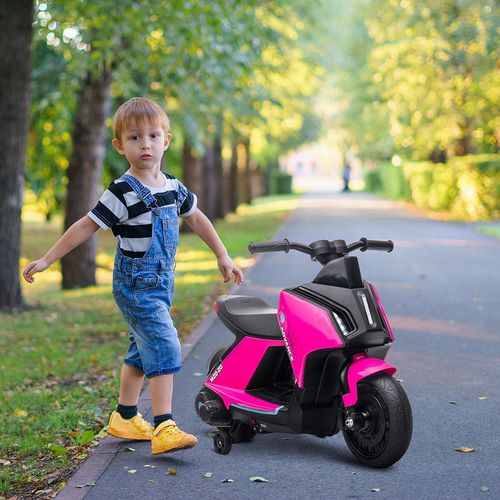 HOMCOM Kids Electric Motorcycle Ride-On Toy Pink