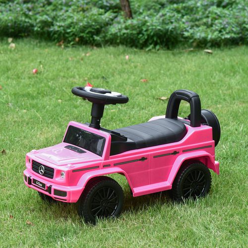 HOMCOM Benz G350 Push Car with Horn Pink