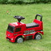 HOMCOM 3-in-1 Ride On Car Kids Mercedes Truck Red