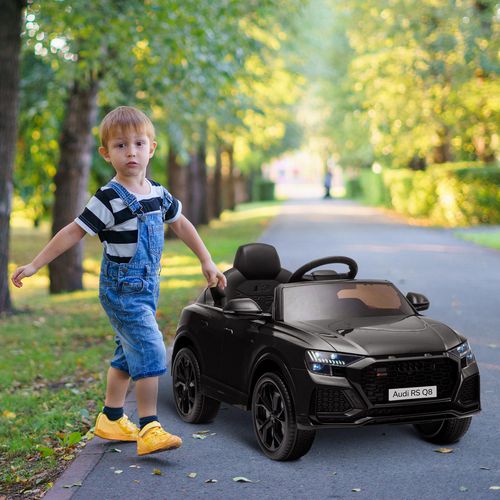 HOMCOM Audi RS Q8 6V Kids Electric Ride On Car Toy with Remote USB Black