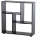 HOMCOM Storage Shelf 5 Units with Melamine Surface Black 800 x 240 x 820 mm