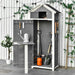 OutSunny Garden Storage Workstation Shed Grey