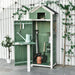 OutSunny Garden Storage Workstation Shed Green