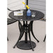 OutSunny Garden Dining Table Black 780 x 740 mm