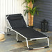 OutSunny Aluminium, Texteline Lounge Black