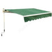 OutSunny Manual Retractable Awning, size (4m x3m)-Green