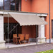 OutSunny 3x1.5m Adjustable Outdoor Aluminium Frame Awning Beige