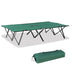 OutSunny Foldable Cot Bed 193Lx125Wx40H cm-Black/Green