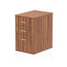 Impulse 600 Desk High Pedestal 3 Drawer Walnut 430 x 600 x 730 mm