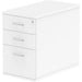 Impulse 800 Desk High Pedestal 3 Drawer White 430 x 800 x 730 mm