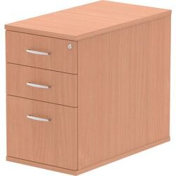 Impulse 800 Desk High Pedestal 3 Drawer Beech 430 x 800 x 730 mm