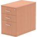 Impulse 800 Desk High Pedestal 3 Drawer Beech 430 x 800 x 730 mm