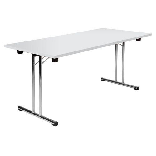 Teknik Rectangular Folding Table White 1,600 x 800 x 730 mm