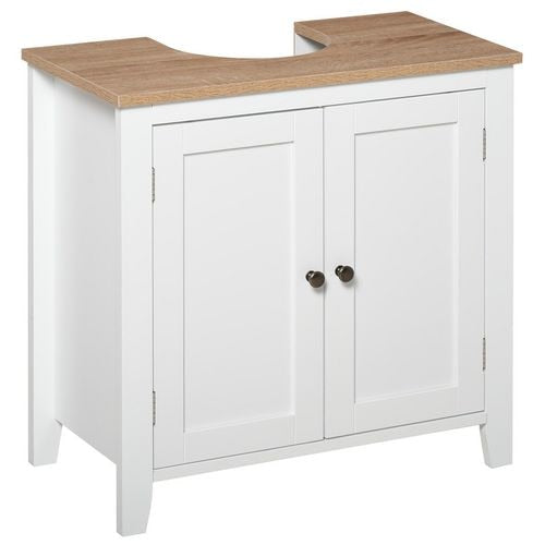 Kleankin Bathroom Storage Cabinet MDF White 300 x 600 mm