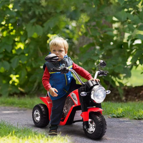 HOMCOM Electric Motorcycle with 3 Wheels, Red