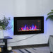 HOMCOM Electronic LED Fireplace 11.5 x 48 cm