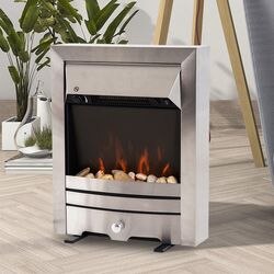 Homcom Fireplace with Burning Pebble Effect 16 x 59.2 cm