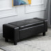 HOMCOM Ottoman Bench Storage Black