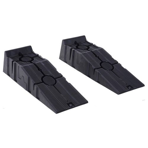 DURHAND Car Ramp Plastic Black Pack of 2