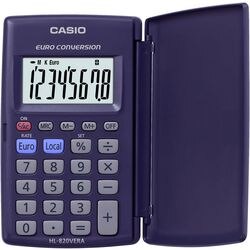 Casio Pocket Calculator HL-820VERA Blue