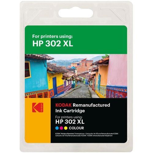 Kodak Ink Cartridge Compatible with HP 302XL F6U67AE Tri-colour