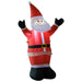 HOMCOM Christmas Santa Claus Inflatable Red 40 x 120 cm