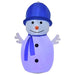 HOMCOM Christmas Snowman Inflatable White 80 x 180 cm